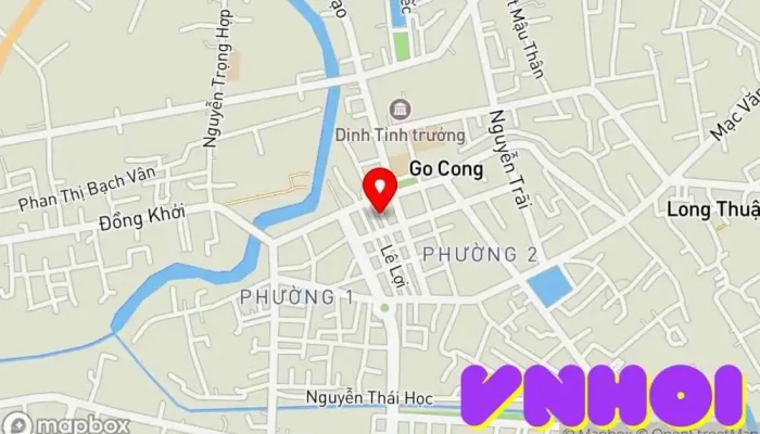 bản đồ của Đình Trung Gò Công Đình làng trong Tiền Giang