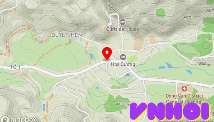 bản đồ của Đồng Văn Điểm Hẹn Nơi Cực Bắc Điểm thu hút khách du lịch, Khách sạn, Nhà hàng trong Hà Giang