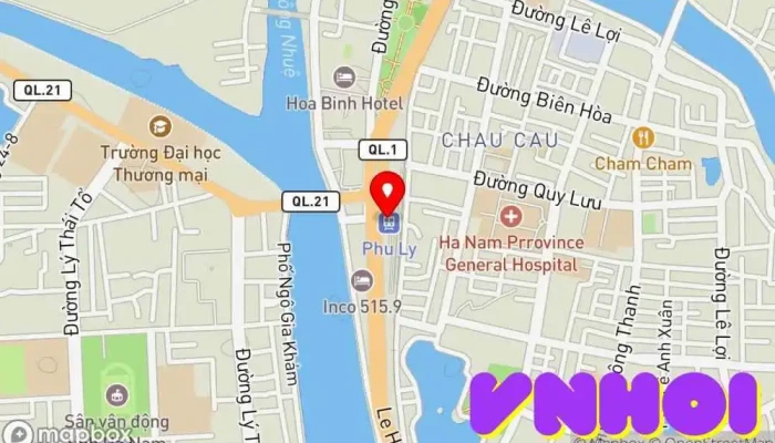 bản đồ của Ga Phủ Lý Nhà ga trong Tp. Phủ Lý