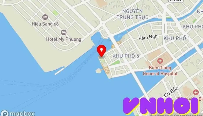 bản đồ của Hải đăng Rạch Giá Thắng cảnh trong Đ. Trần Thủ Độ
