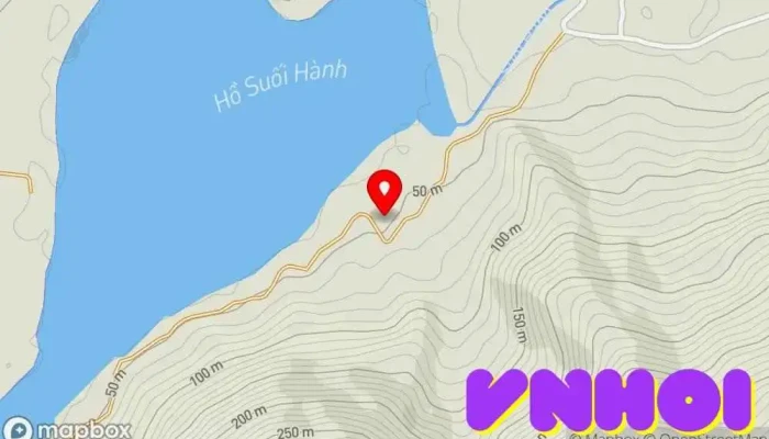 bản đồ của Hồ Suối Hành Điểm thu hút khách du lịch trong Khánh Hòa