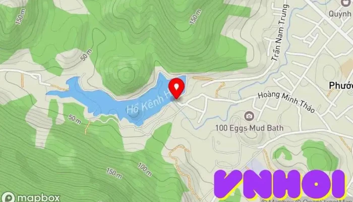 bản đồ của KDL Galina Lake View Công viên sinh thái, Điểm thu hút khách du lịch, Đập nước trong Khánh Hòa