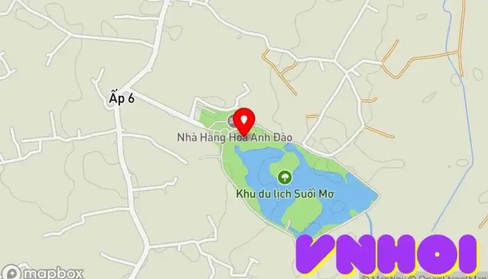 bản đồ của KDL Suối Mơ - Đồng Nai Điểm thu hút khách du lịch, Công viên trong Đồng Nai
