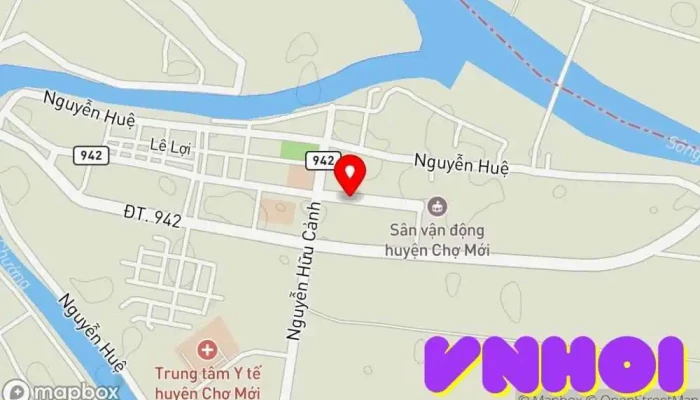bản đồ của Khu ẩm thực đêm Chợ Mới Chợ đêm trong An Giang