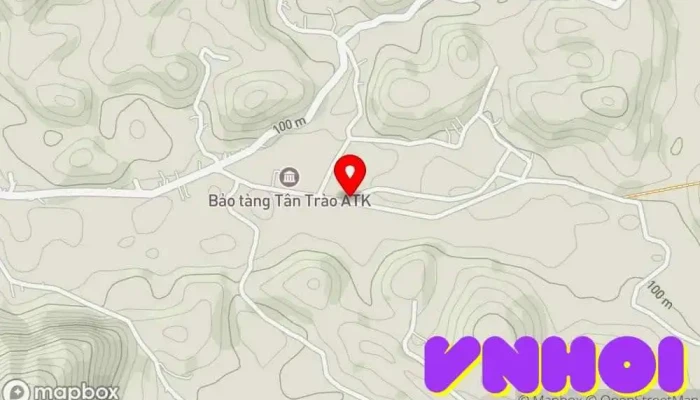 bản đồ của Khu di tích Quốc gia đặc biệt Tân Trào Khu bảo tồn thiên nhiên trong Tuyên Quang