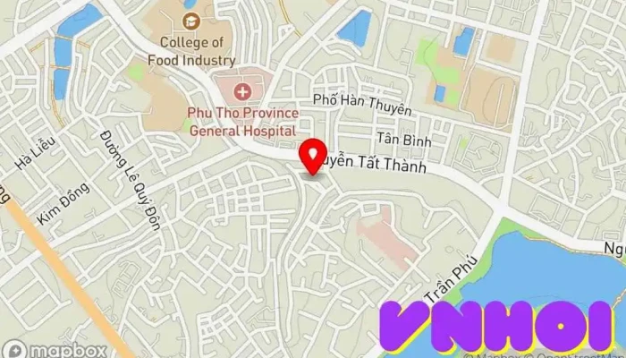 bản đồ của Khu đô thị Trằm Đá Việt trì Văn phòng công ty trong Đ. Nguyễn Tất Thành