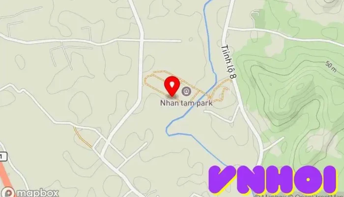 bản đồ của Khu du lịch sinh thái Đắc Nhân Tâm Công viên sinh thái, Điểm thu hút khách du lịch trong Khánh Hòa
