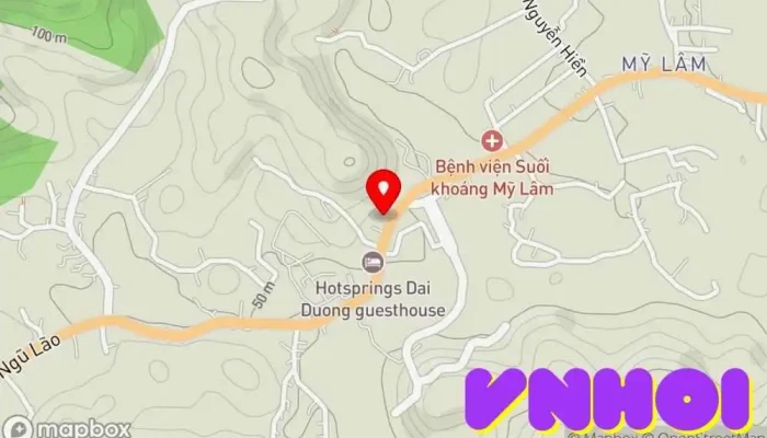 bản đồ của Khu nghỉ dưỡng suối khoáng Mỹ Lâm, Tuyên Quang Bệnh viện trong Tuyên Quang