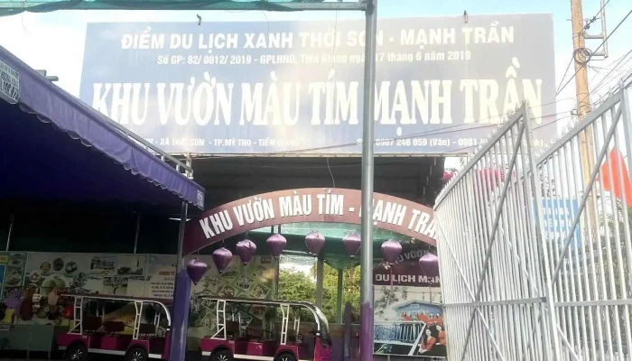 Khu Vuon Mau Tim Manh Tran Con Thoi Son Moi Nhat - Tiền Giang