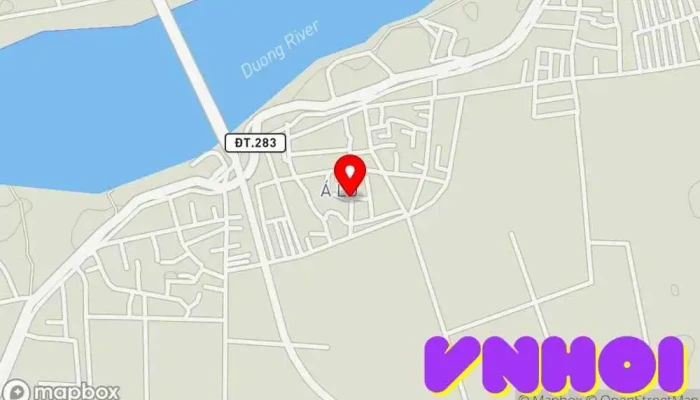 bản đồ của Làng Á Lữ Hiệp hội nhà ở trong Bắc Ninh