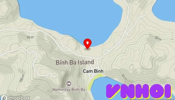 bản đồ của Lăng Nam Hải Điện thờ trong Khánh Hòa