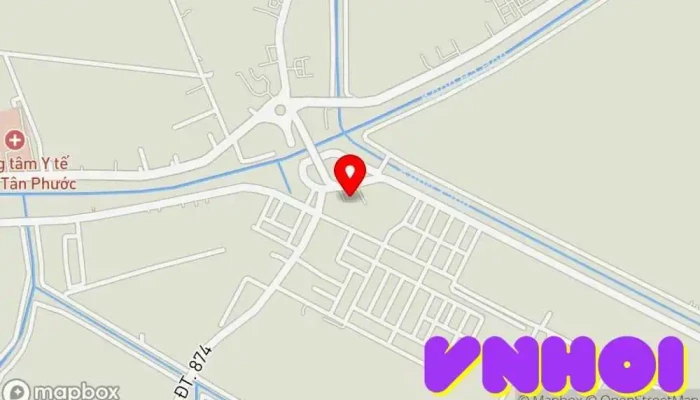 bản đồ của Linh Phước Cổ Tự ( Chùa Phật Đá ) Chùa phật giáo trong Tiền Giang