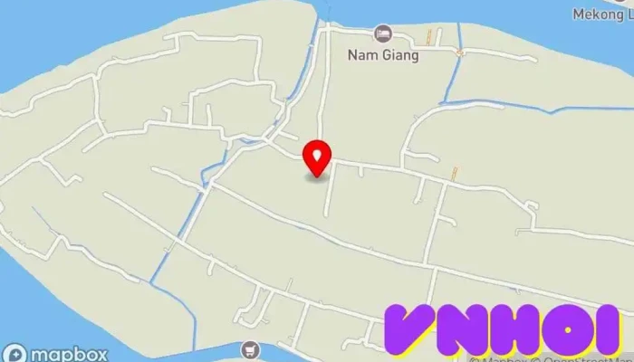 bản đồ của Mekong Rustic Khách sạn, Nhà hàng, Đại lý du lịch tham quan trong Tiền Giang