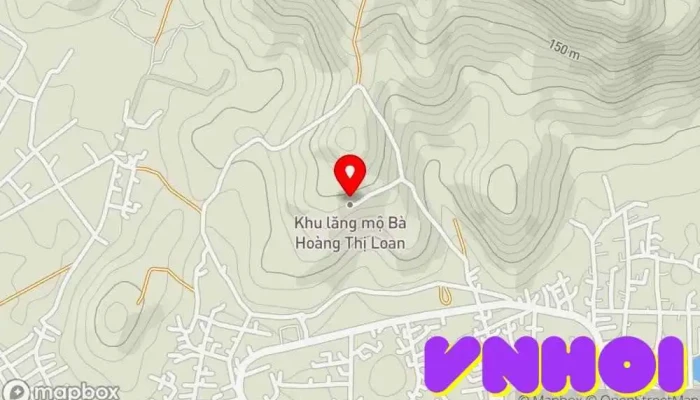 bản đồ của Mộ Bà Hoàng Thị Loan Nơi thờ cúng, Địa danh, Điểm thu hút khách du lịch trong Nghệ An