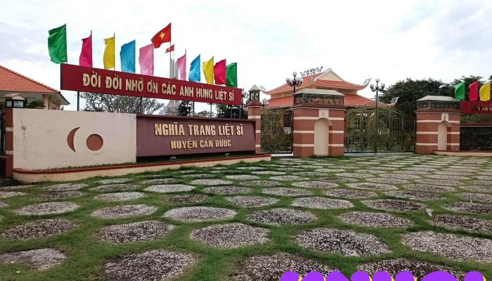 Nghĩa trang liệt sĩ huyện Cần Đước - Ql50