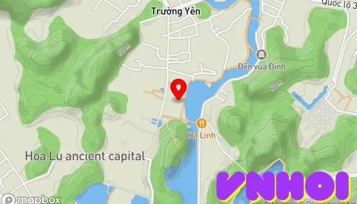 bản đồ của Nhà bia Lý Thái Tổ Điện thờ, Nơi thờ cúng trong Ninh Bình