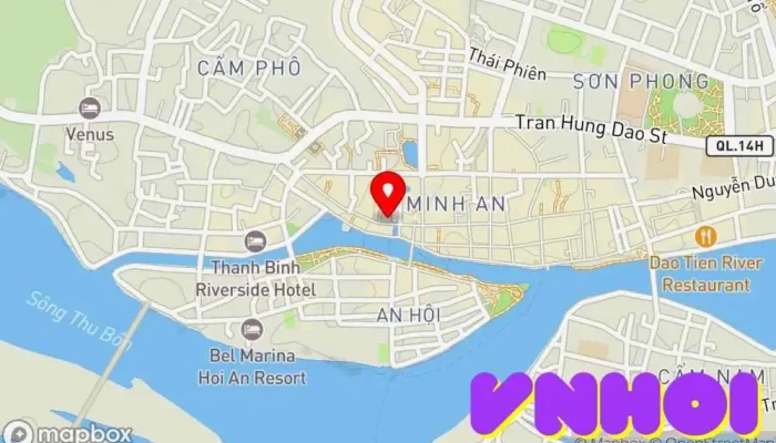 bản đồ của Nhà cổ Phùng Hưng Điểm thu hút khách du lịch trong Quảng Nam