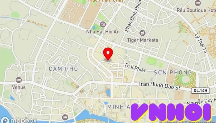 bản đồ của Nhà Cổ Thái Phiên Tòa nhà di sản trong Quảng Nam
