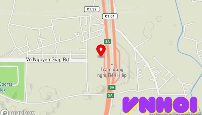 bản đồ của Nhà hàng 99 Trạm nghỉ trong Tân Hiệp