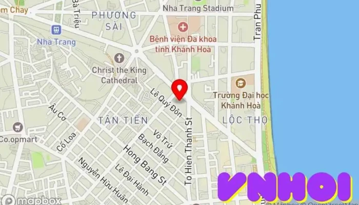 bản đồ của Nhà thờ Bắc Thành Nhà thờ Công giáo, Điểm thu hút khách du lịch trong Khánh Hòa