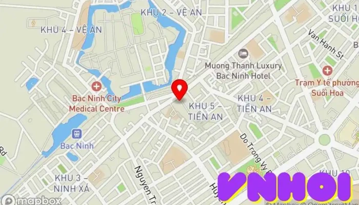bản đồ của Nhà Thờ Chính Tòa Giáo Phận Bắc Ninh Nhà thờ Công giáo, Nhà thờ chính tòa Công giáo, Địa điểm hành hương, Điểm đến tôn giáo, Cơ sở tôn giáo, Điểm thu hút khách du lịch trong Bắc Ninh