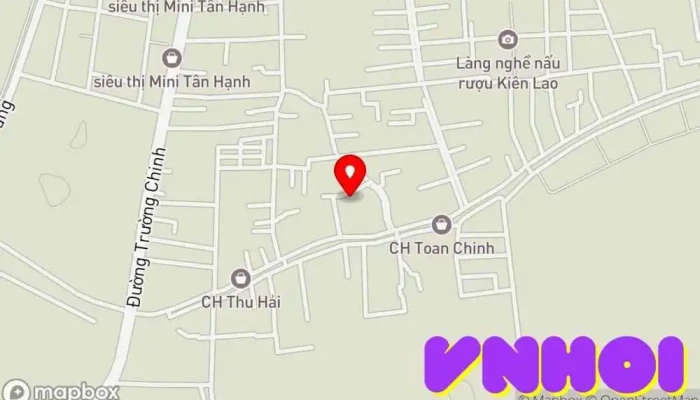 bản đồ của Nhà Thờ Giáo Xứ Thánh Danh Nhà thờ Công giáo trong Nam Định