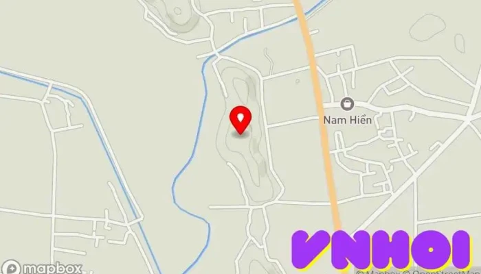 bản đồ của Núi Tiên Hương Công viên trong Nam Định