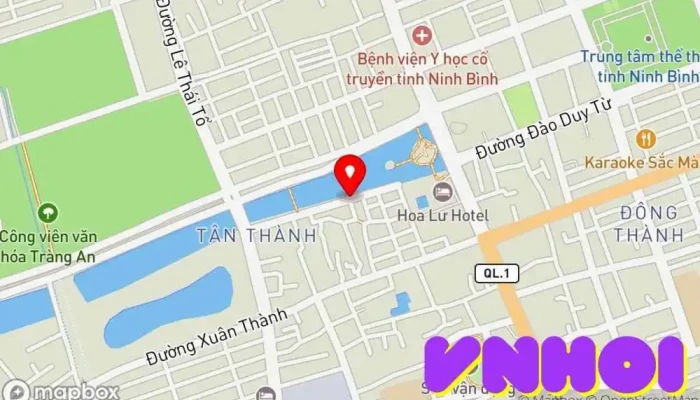 bản đồ của Phố đi bộ Ninh Bình - Walking Street Điểm thu hút khách du lịch trong Ninh Bình