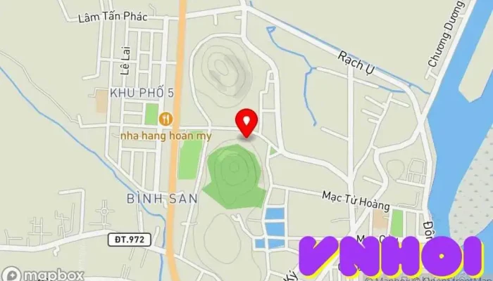 bản đồ của Phù Dung cổ tự Chùa phật giáo, Điểm thu hút khách du lịch trong Kiên Giang
