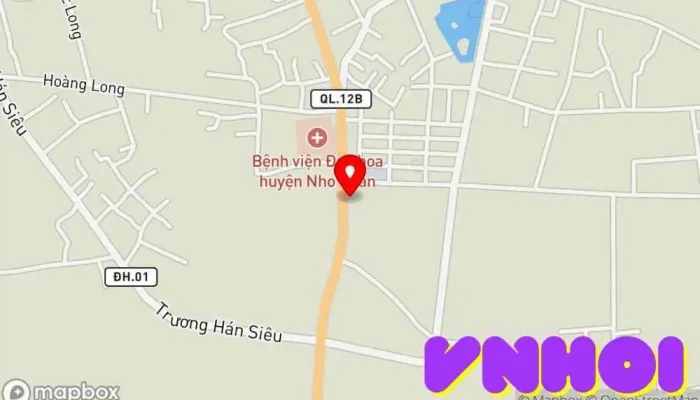 bản đồ của Sân Vận Động Huyện Nho Quan Sân vận động trong Ninh Bình