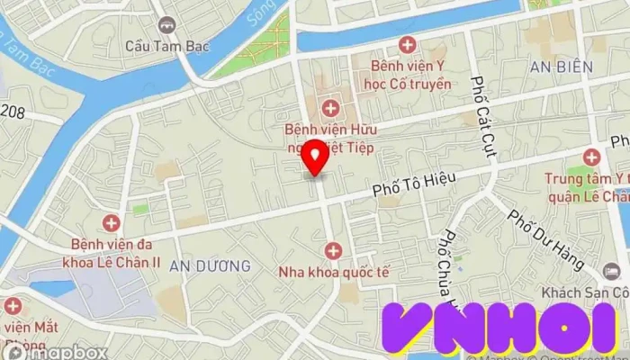 bản đồ của Sixsense Saloon Điểm thu hút khách du lịch trong Hải Phòng