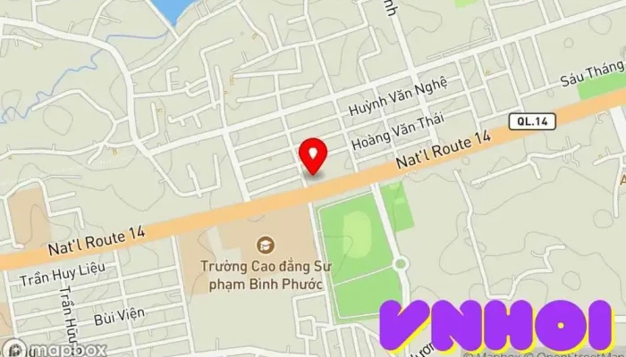 bản đồ của Sở Văn Hóa Thể Thao & Du Lịch Tỉnh Bình Phước Trung tâm hành chính trong Bình Phước