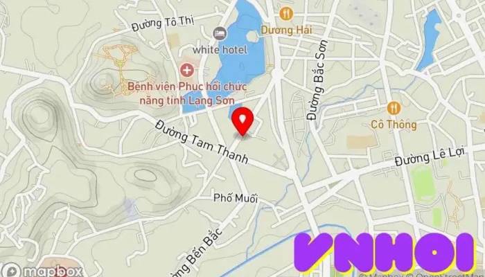 bản đồ của Sở Văn hoá, Thể thao và Du lịch tỉnh Lạng Sơn Văn phòng chính quyền thành phố trong Lạng Sơn