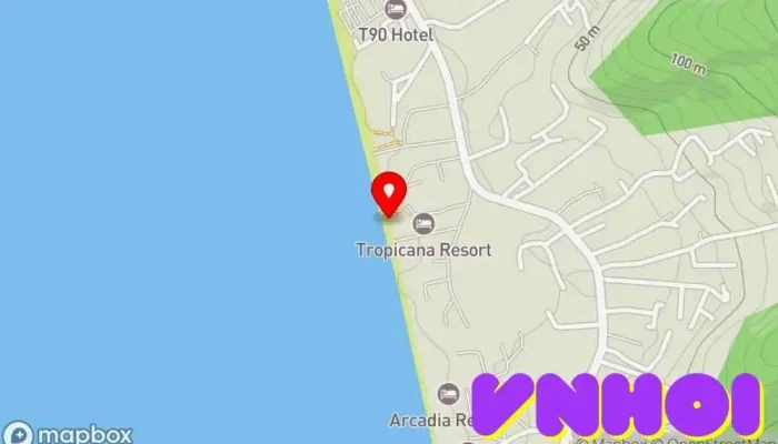 bản đồ của Sunset Beach Bar & Restaurant Quán bar, Quán bar cocktail, Câu lạc bộ âm nhạc, Nhà hàng, Điểm thu hút khách du lịch trong Kiên Giang