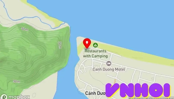 bản đồ của Tân Cảnh Dương (Điểm Cắm Trại Lý Tưởng) Bãi biển trong Thành phố Huế