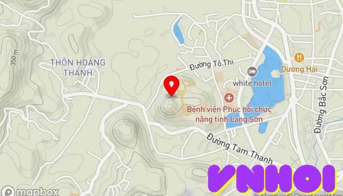 bản đồ của Thành Nhà Mạc Địa điểm lịch sử, Điểm thu hút khách du lịch trong Lạng Sơn