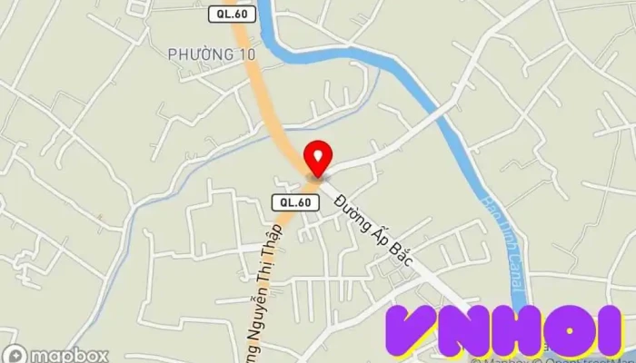 bản đồ của Thành phố Mỹ Tho  trong Tiền Giang