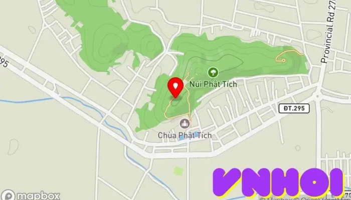 bản đồ của Tháp Phật Tích Chùa phật giáo trong Bắc Ninh