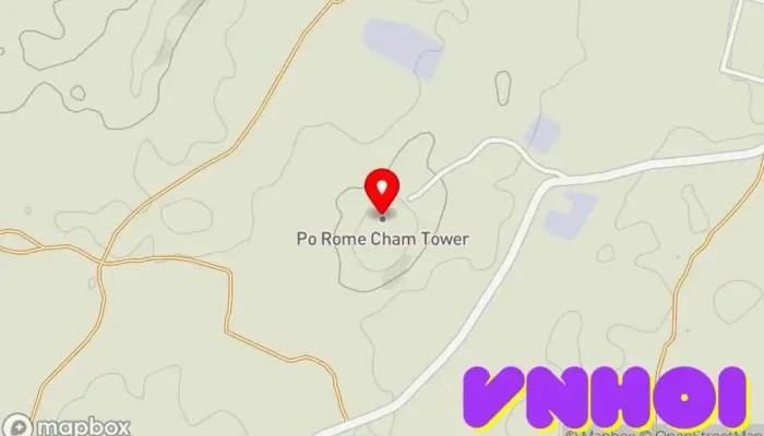 bản đồ của Tháp Po Ro Me Điểm thu hút khách du lịch trong Ninh Thuận