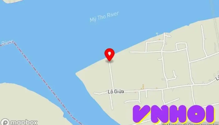 bản đồ của The Island Lodge Thoi Son Khách sạn, Nhà hàng Pháp trong Tiền Giang