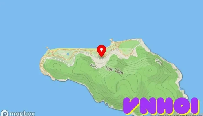 bản đồ của Tour Hòn Tằm Nha Trang Điểm thu hút khách du lịch trong Khánh Hòa