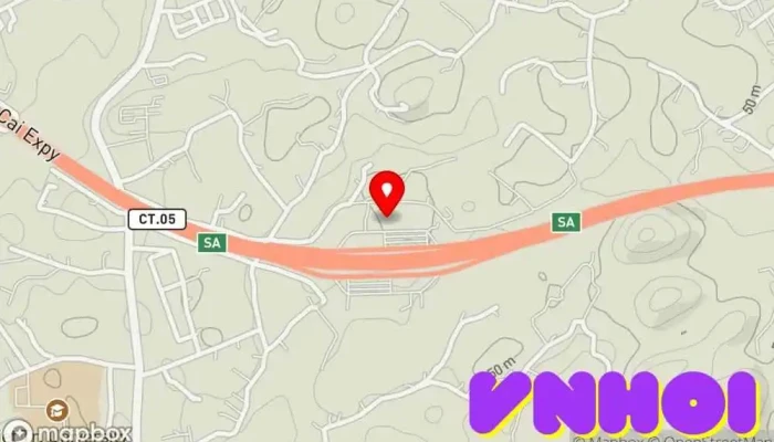 bản đồ của Trạm dừng nghỉ Km 57 Cao Tốc Nội Bài Lào Cai Trạm nghỉ trên đường có thu phí trong Tiên Kiên