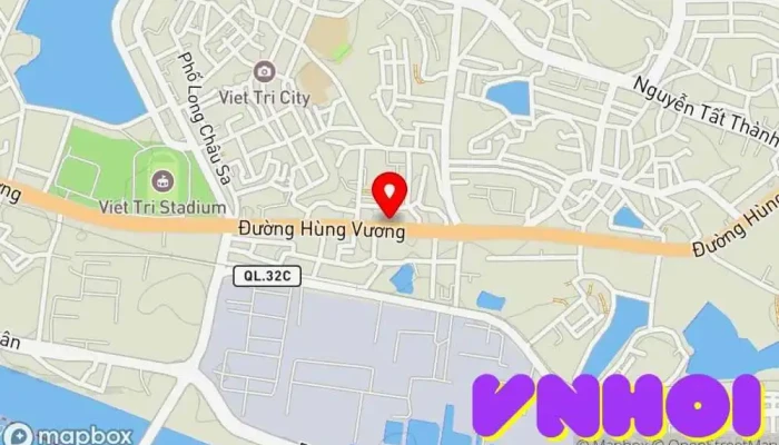 bản đồ của Trung Tâm Hội Nghị Tỉnh Phú Thọ Hội họp trong Ph. Thanh Miếu