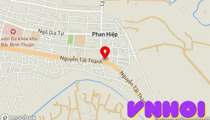 bản đồ của Trung tâm Trưng bày Văn hóa Chăm - Bình Thuận Bảo tàng dân tộc học trong Bình Thuận