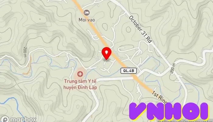 bản đồ của TT. Đình lập  trong Lạng Sơn