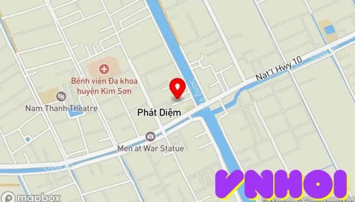 bản đồ của tt. Phát Diệm  trong Ninh Bình