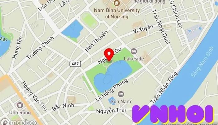 bản đồ của Tượng Đài Trần Quốc Tuấn Điểm mốc lịch sử trong Nam Định