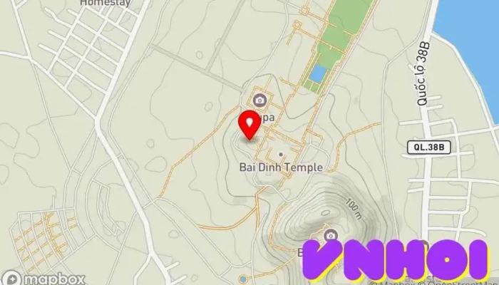 bản đồ của Tượng Phật Di Lặc Chùa phật giáo, Điểm thu hút khách du lịch trong Ninh Bình