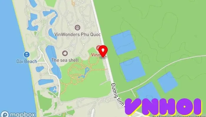 bản đồ của Vinpearl Land Phú Quốc Khách sạn nghỉ dưỡng trong Kiên Giang