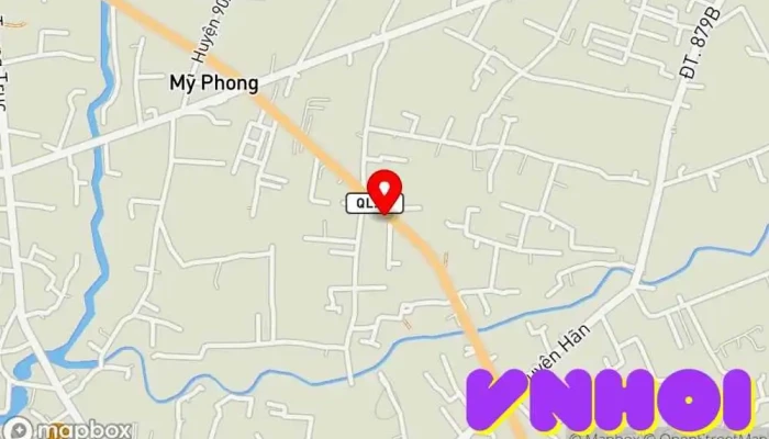 bản đồ của Vườn cây kiểng Sáu Viễn Làng hoa Mỹ Tho Vườn thực vật trong Tiền Giang